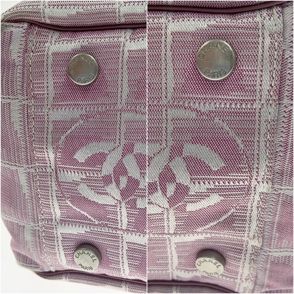 CHANEL Travel Line Tote Nylon Bag Pink - Picture 4 of 7